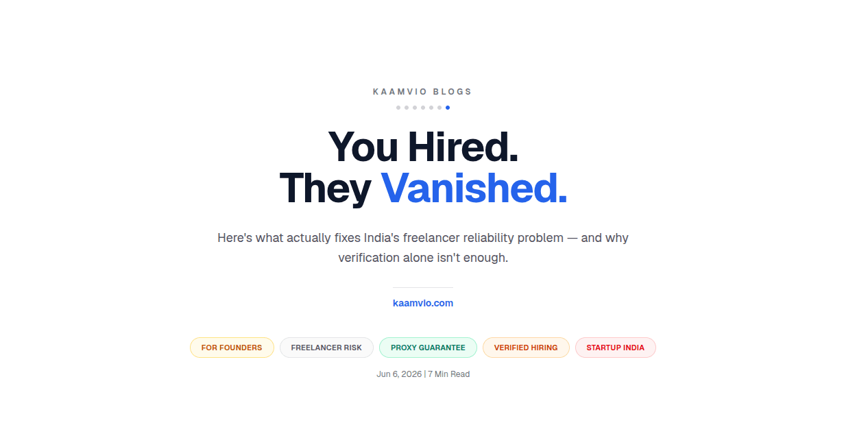 You Hired. They Vanished. Here's What Actually Fixes That.
